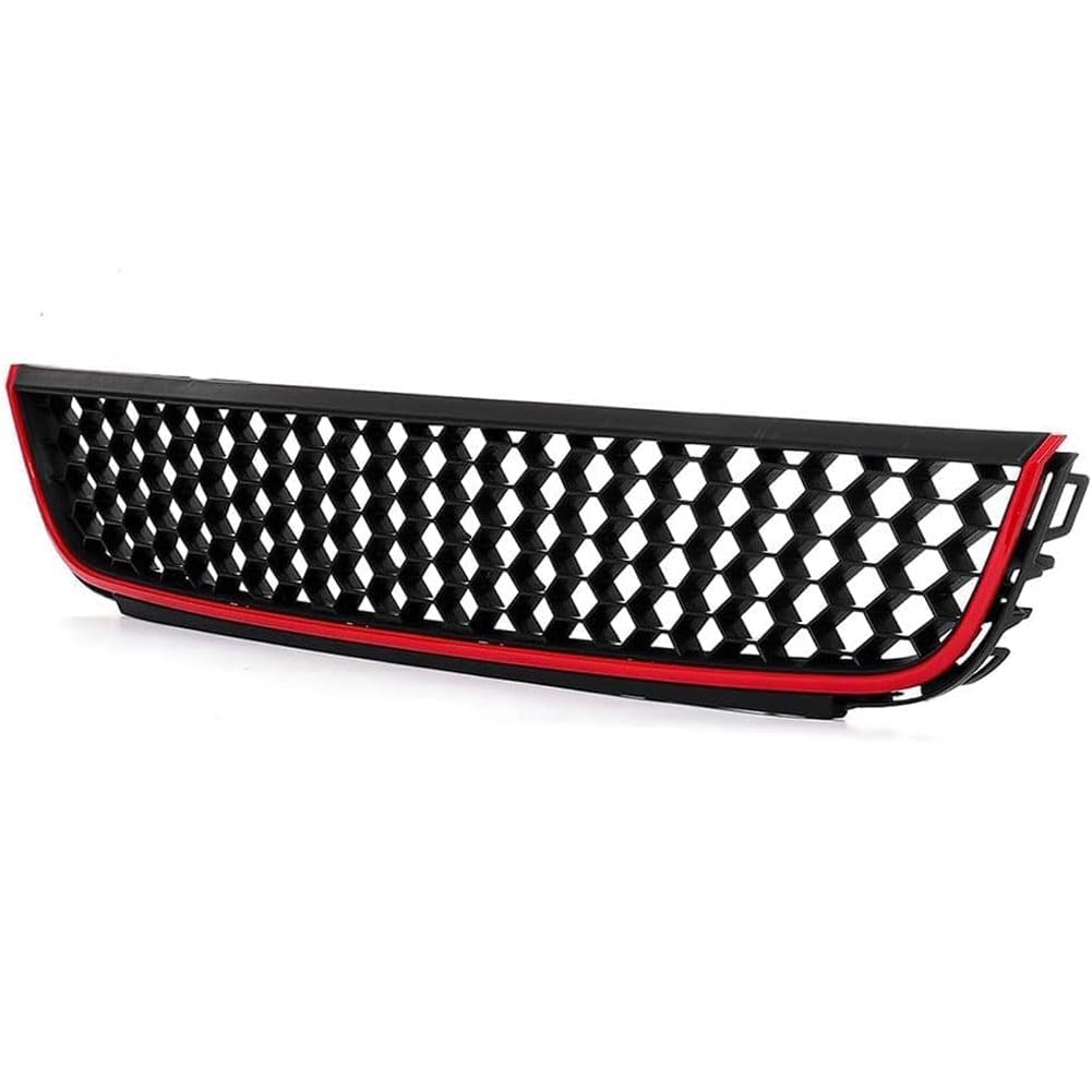 Auto Kühlergrill für Jetta Mk6 2012-2014, Frontgrill Vordere Stoßstange Grille Wetterfest Kühlergitter Mesh Grill Außen Tuning Zubehör von MINGRUILIHAI