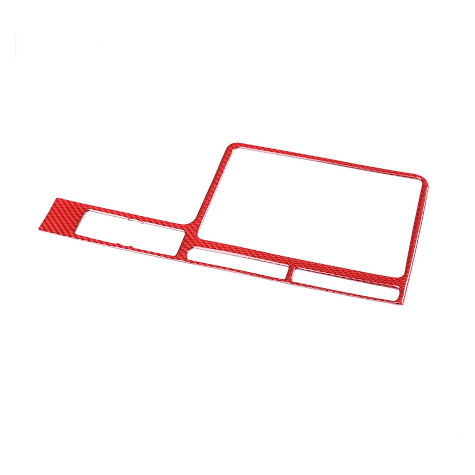 Innenleisten Carbon-Faser-Farbe Auto-Navigationsbildschirm-Rahmen-dekorativer Aufkleber Für GTR R35 2008-2016(Rot) von MINGYTN