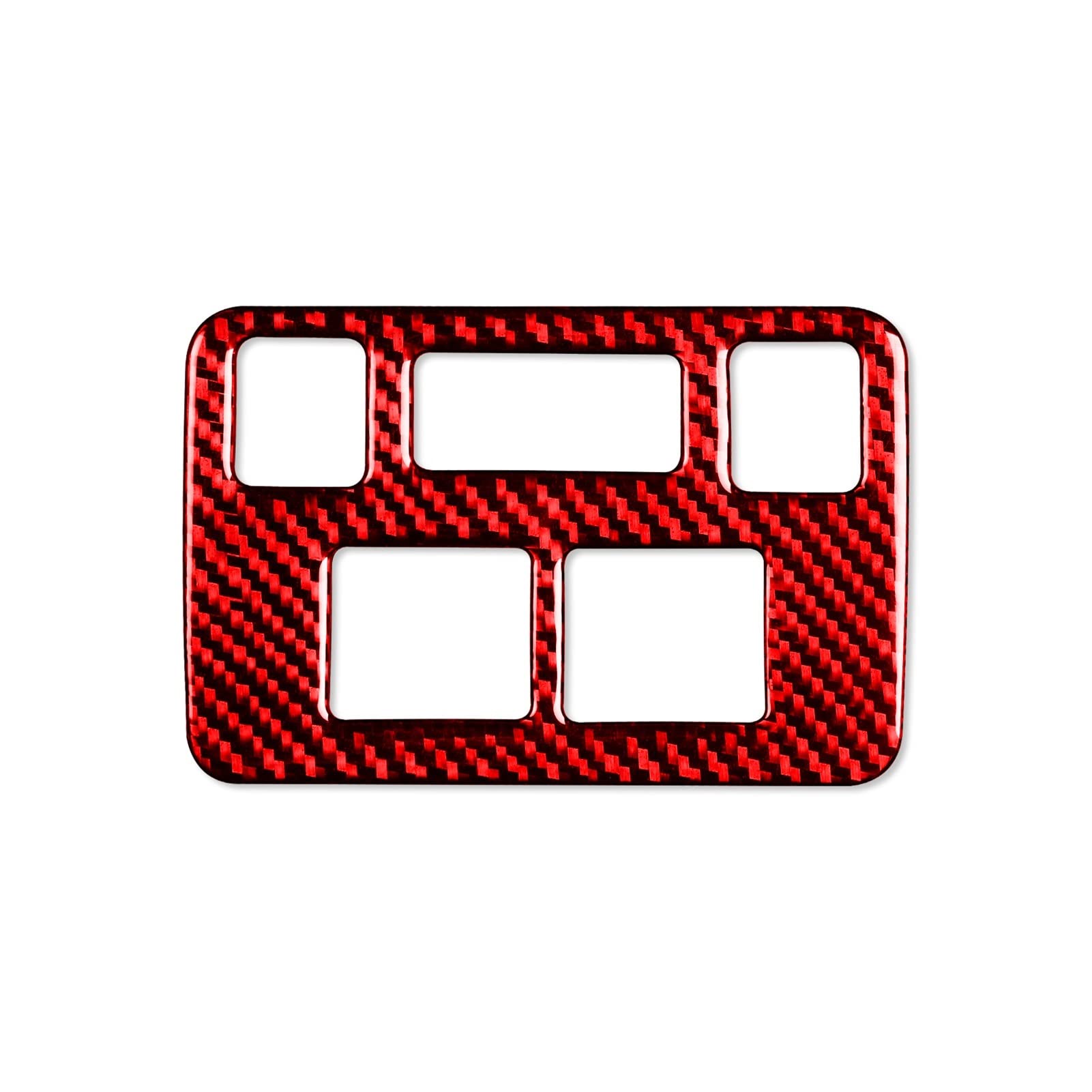 Innenleisten Für Subaru Forester 2013-2018 Auto Scheinwerfereinstellung Schalter Taste Panel Rahmenverkleidung Innenausstattung(Rot) von MINGYTN