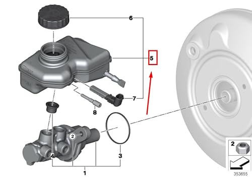 Passend für MINI COOPER F56 Hauptbremszylinder-Vorratsbehälter 34336860686 6860686 von MINI