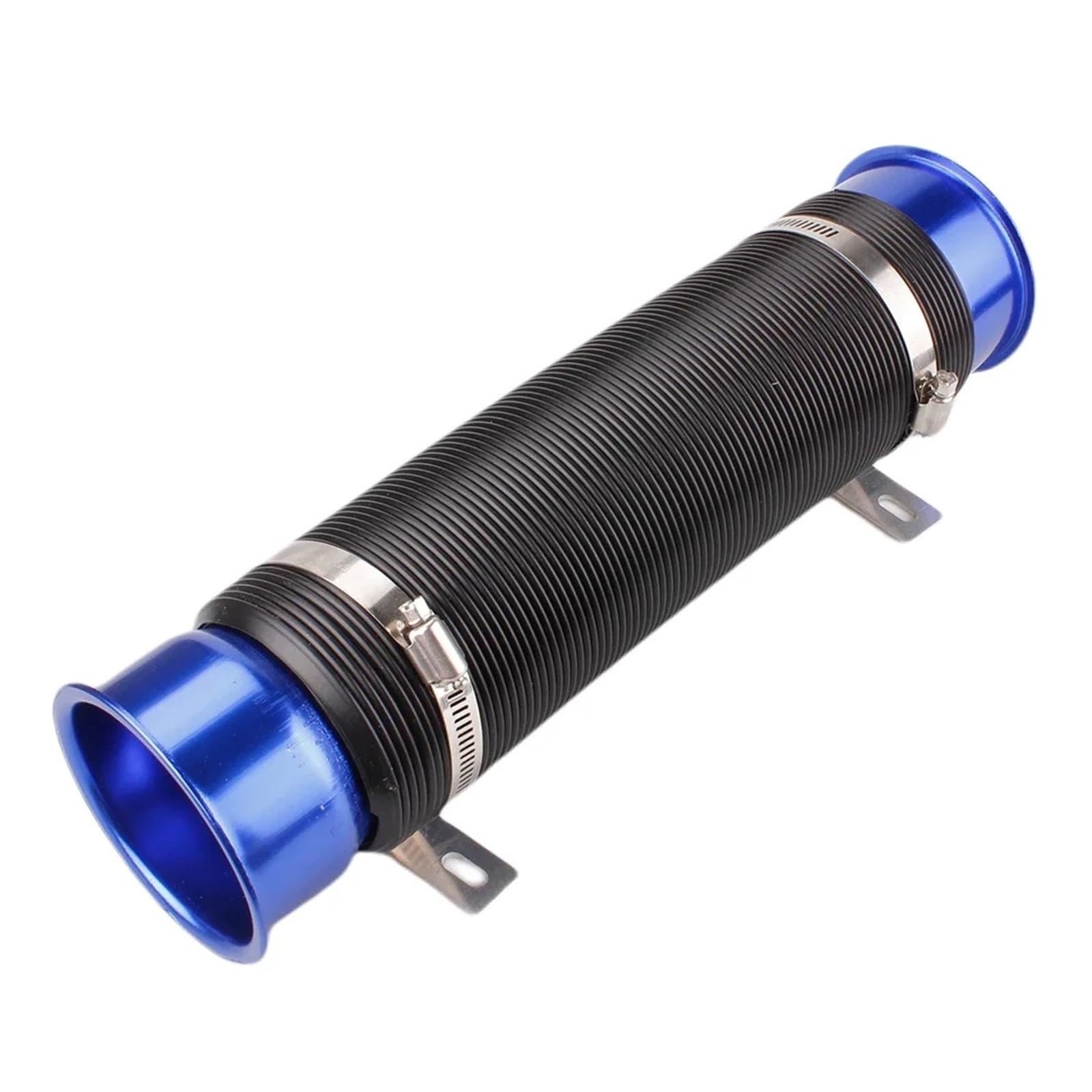 Ansaugschlauch 1Pcs 76MM Auto Kaltluft Turbo Intake Einlass Rohr Einstellbare Flexible Kanal Rohr Schlauch Kalt Zufuhr Kanal Rohr Luftansaug(Blau) von MINIKS