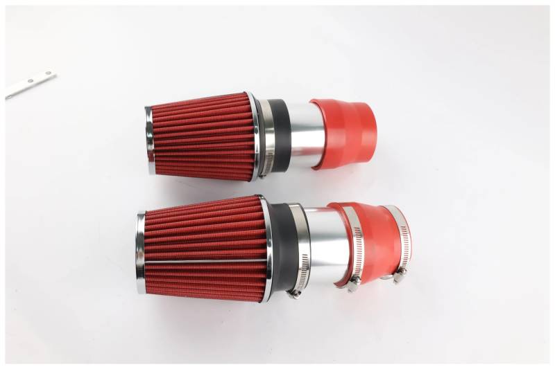 Ansaugschlauch Für 2008-2012 Für Benz C300 C350 3,0 L 3,5 L V6 Racing Short Ram Air Intake Kit & Filter Luftansaug(Red Filter) von MINIKS