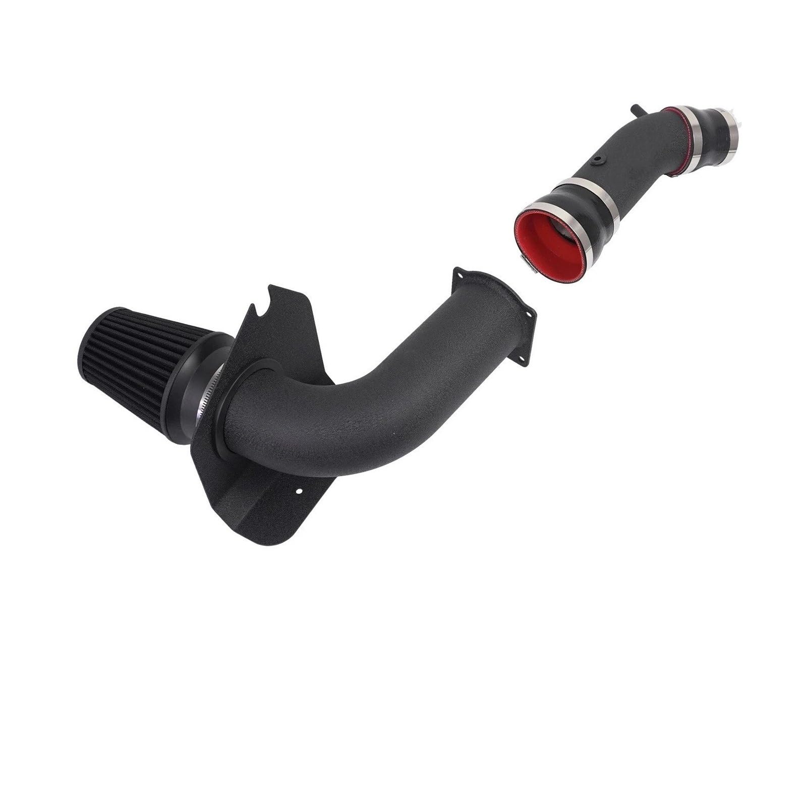 Ansaugschlauch Für Ford Für Mustang 3,8 L 4,6 L 5,0 L V6 V8 Gas 1994-2004 Modifikation Mit High Flow Luftfilter Auto Kaltluft Ansaugrohr Kit Luftansaug(RP-A015-BK) von MINIKS