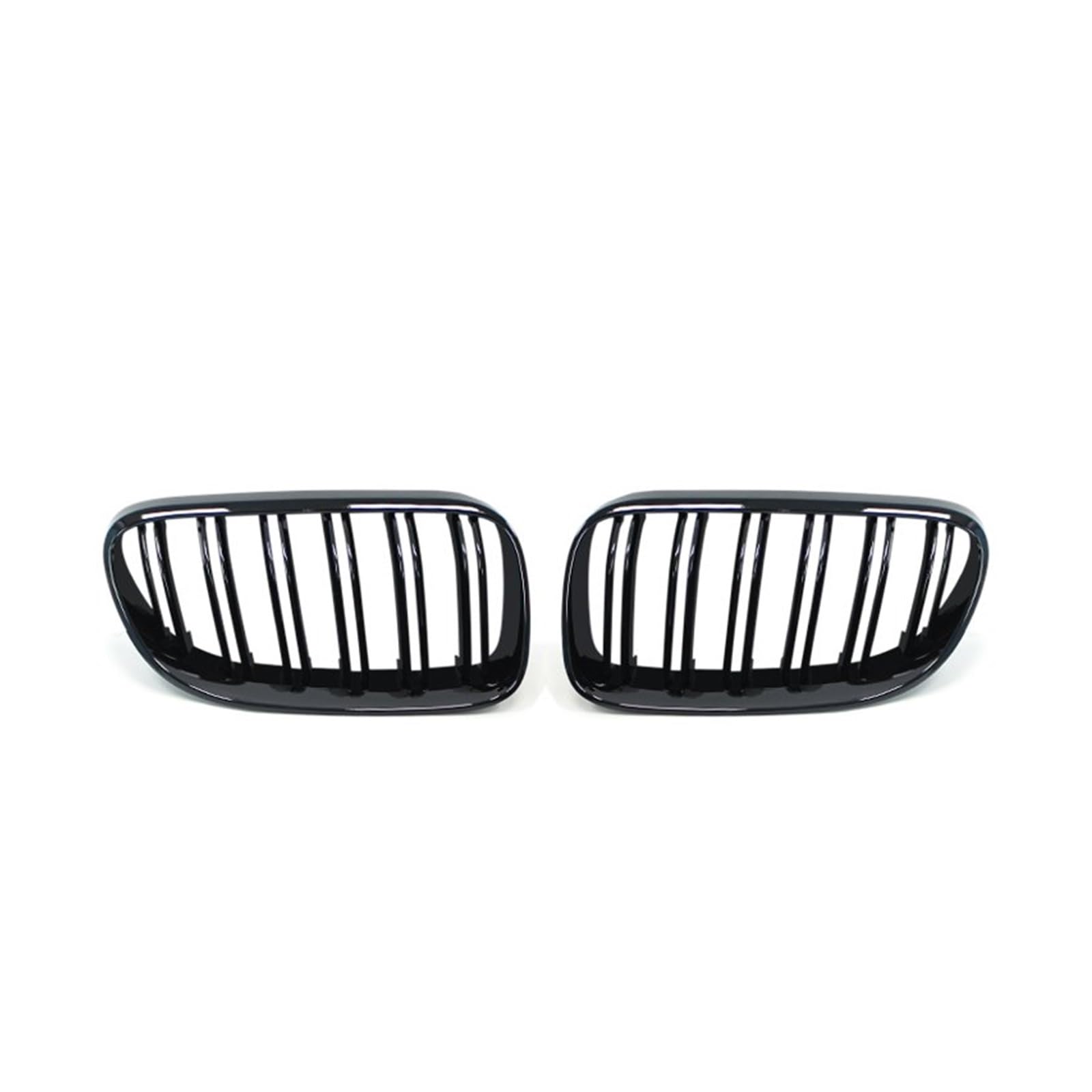 Auto Frontgrill 2-teiliger Schwarzer Nieren-Frontgrill Mit Doppellamellen Im Autostil Für E92 E93 3er-Serie 328I 335I Coupé LCI 2010-2013 Kühlergrill(Double Line Black) von MINIKS