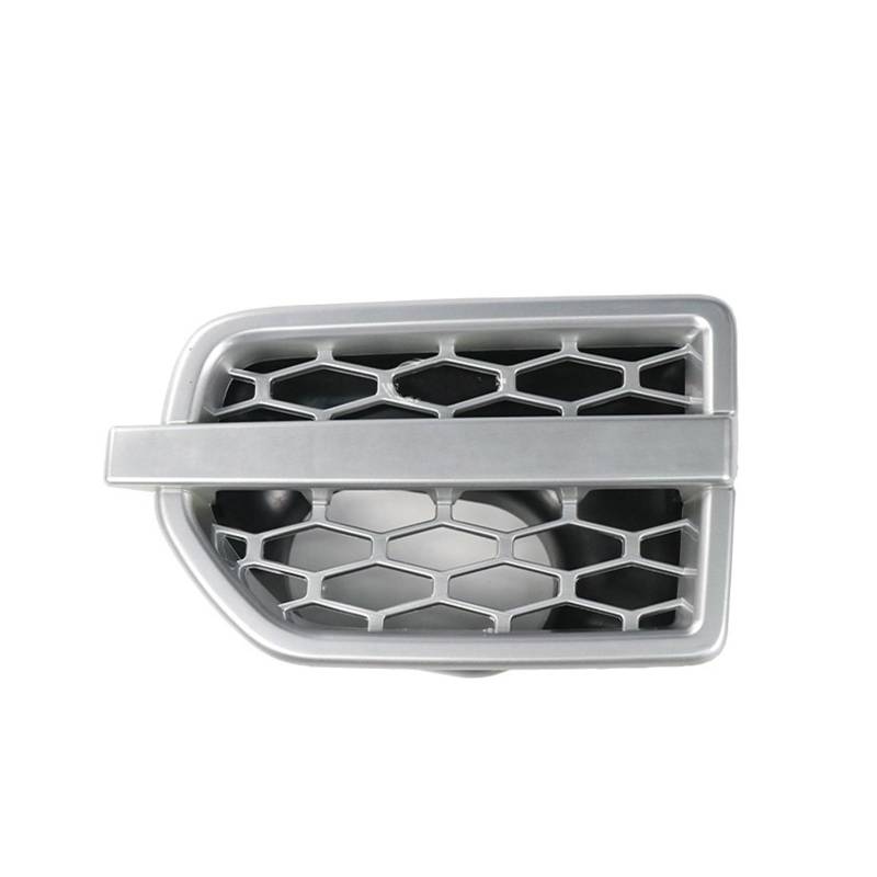 Auto Frontgrill ABS Auto Lufteinlass Kotflügel Entlüftungsöffnungen Seitengrill Grill Für Land Für Rover Für Discovery 4 LR4 2010 2011 2012 2013 2014 2015 2016 Zubehör Kühlergrill(Silver-only 1 Left) von MINIKS