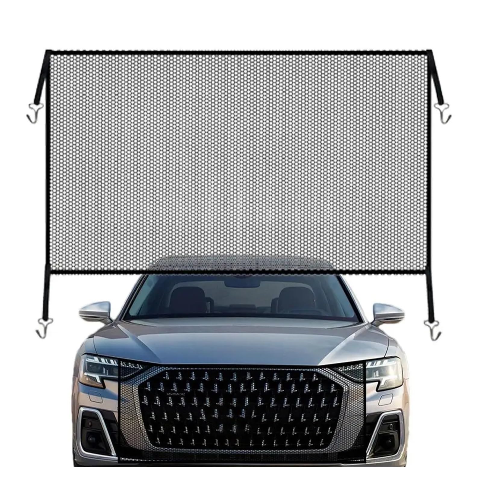 Auto Frontgrill Auto-Stoßstangengrillgitter Multifunktionales Grillgitter Spoiler Stoßstangenentlüftung Auto-Pickup-Truck-Grilleinsatz Langlebiger Schutz Für Das Auto Kühlergrill von MINIKS