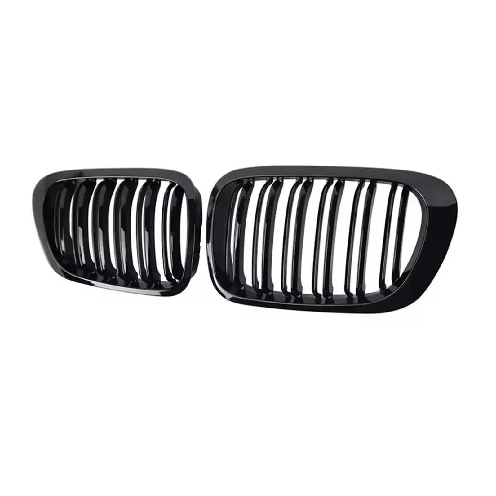 Auto Frontgrill Für 3er E46 1998-2001 2/4 Türen Auto Front Nierengrill 318i 320i 325i 330i Glanz Schwarz Racing Grille Zubehör Kühlergrill(4 Door Gloss Black) von MINIKS