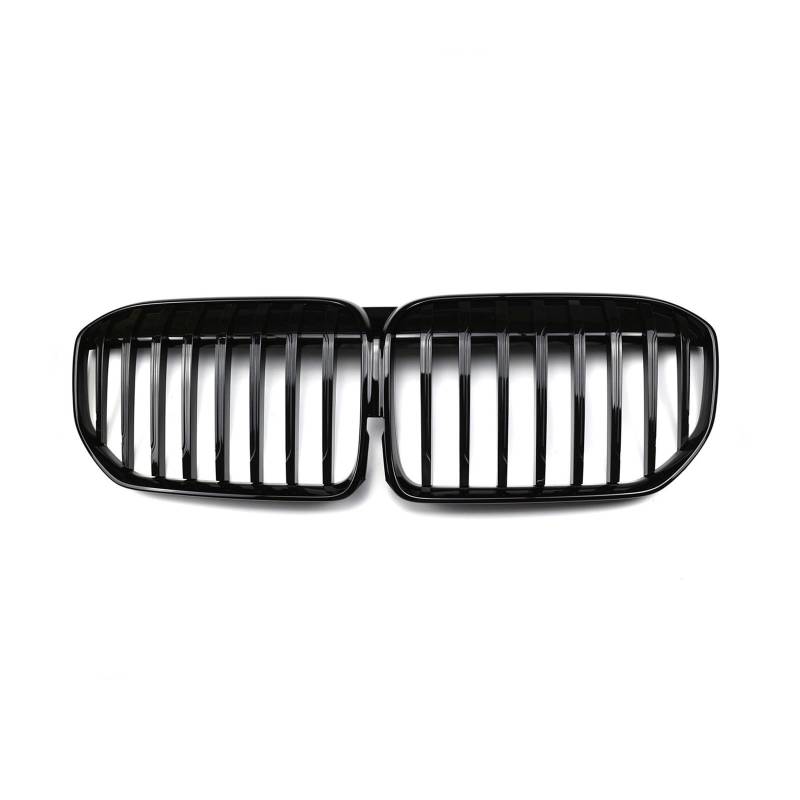 Auto Frontgrill Für 7 Series G11 G12 730i 740i 750i 740e 730d 2020-2022 Auto Vorderen Stoßfänger Nierengrill Haube Racing Grills Glänzend Schwarz Kühlergrill(1-Slat) von MINIKS