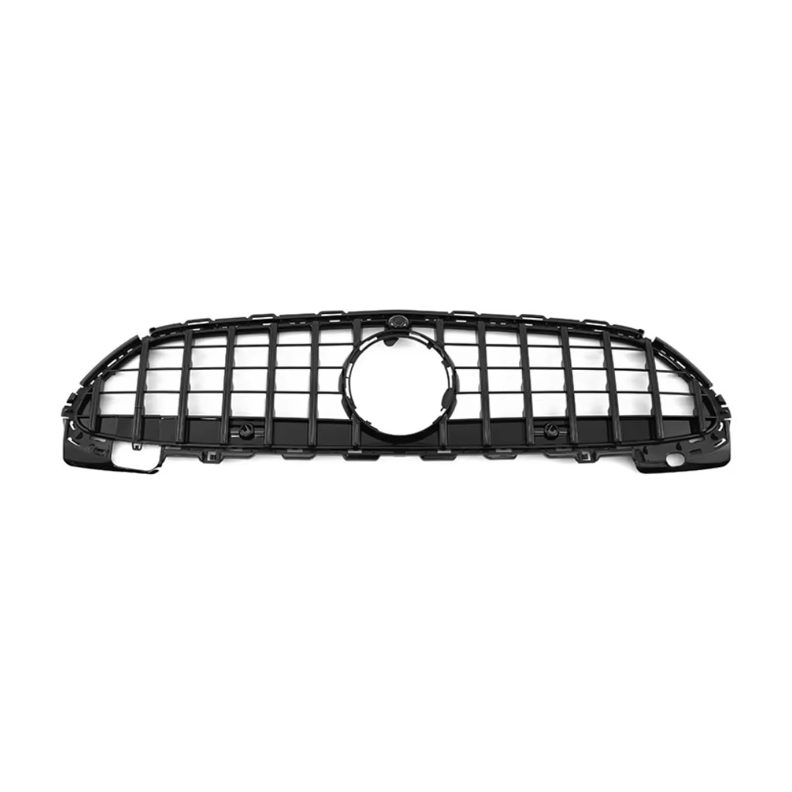 Auto Frontgrill Für Benz C Klasse W206 GT 2022 2023 Auto Front Grill Grille Oberen Stoßfänger Haube Mesh Grid Kühlergrill(Schwarz) von MINIKS