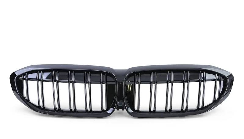 Auto Frontgrill Für G20 3er G20 G21 G28 2019-2022 Frontstoßstange Haube Nierengrill Renngitter Ersatz Black Diamond Meteor Style Kühlergrill(2 Slat-Gloss Black) von MINIKS