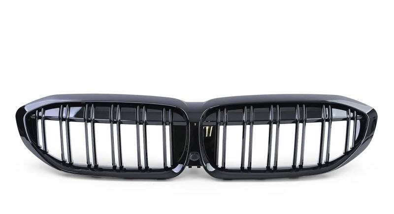 Auto Frontgrill Für G20 3er G20 G21 G28 2019-2022 Frontstoßstange Haube Nierengrill Renngitter Ersatz Black Diamond Meteor Style Kühlergrill(2 Slat-Gloss Black) von MINIKS