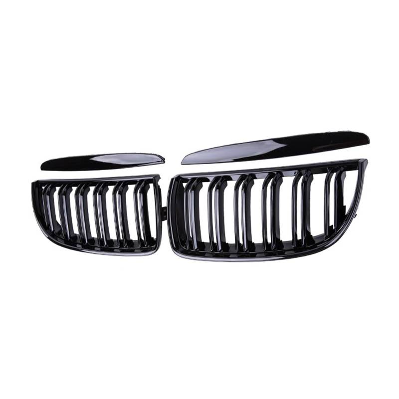 Auto Frontgrill Kühlergrill Racing Grill Glanz Schwarz Auto Front Stoßstange Gitter Für E90 E91 3 Serie 323I 328I 335I 330I 325I 2005-2008 ABS Kühlergrill(Gloss Black) von MINIKS