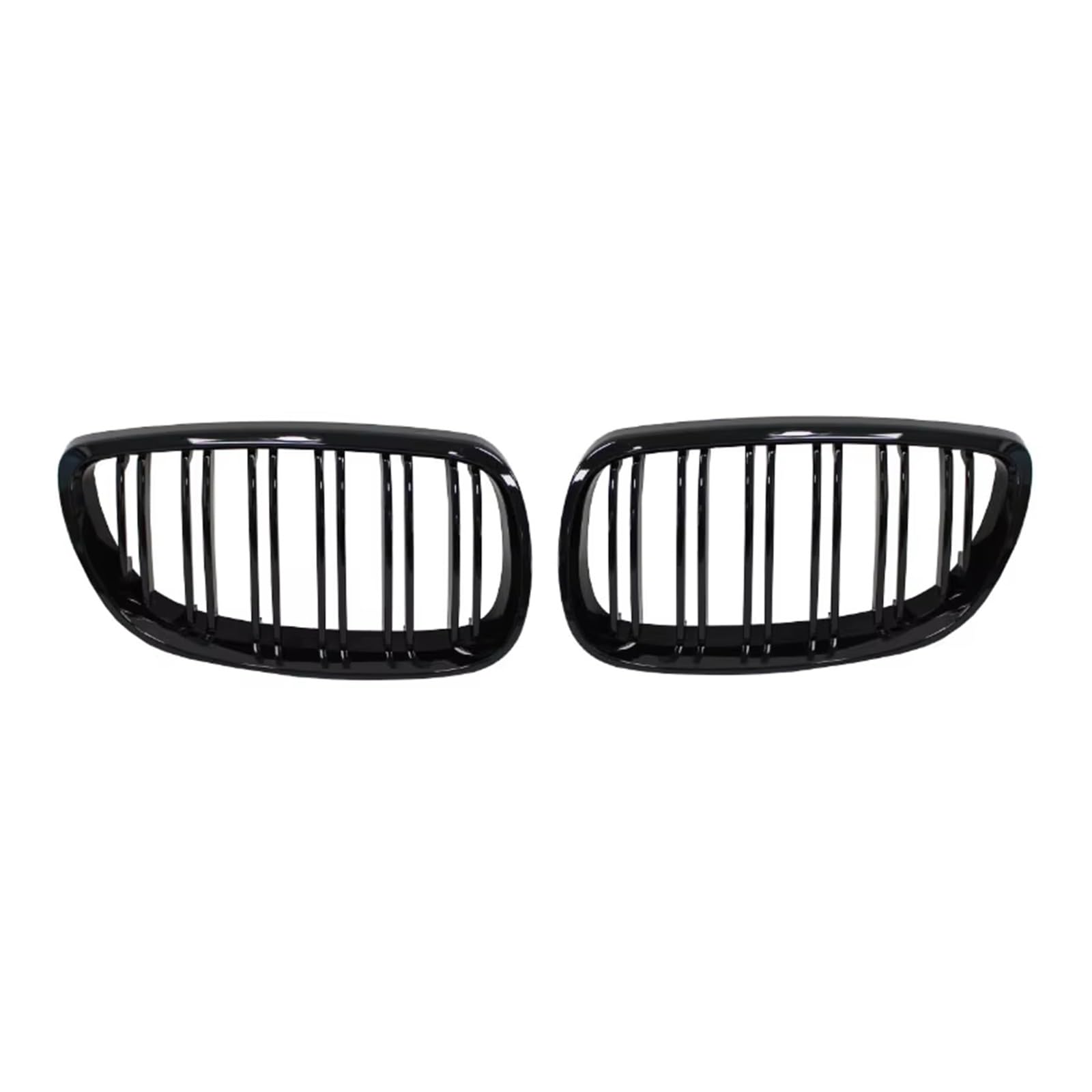 Auto Frontgrill Nierengrill Für Die Vordere Stoßstange Schwarz Glänzend Doppellinien-Kühlergrill Auto-Styling Renngitter Ersatzteil Für E92 E93 M3 2006–2009 Kühlergrill(Gloss Black) von MINIKS