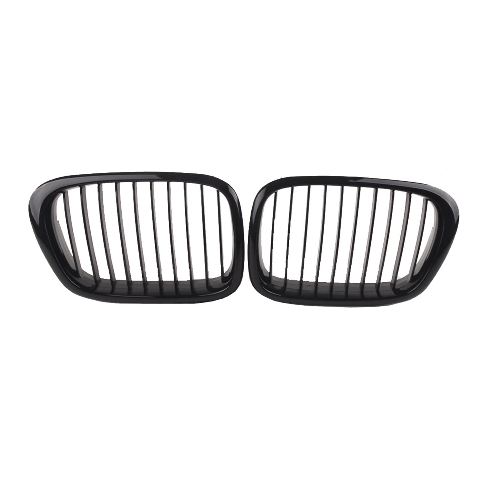 Auto Frontgrill Vorne Der Mitte Mattschwarz Breiter Nierengrill Für E39 525 528 530 535 M5 1997 1998–2000 2001 2002 2003 Frontgrill Auto-Kühlergrill Kühlergrill(Gloss Black B) von MINIKS