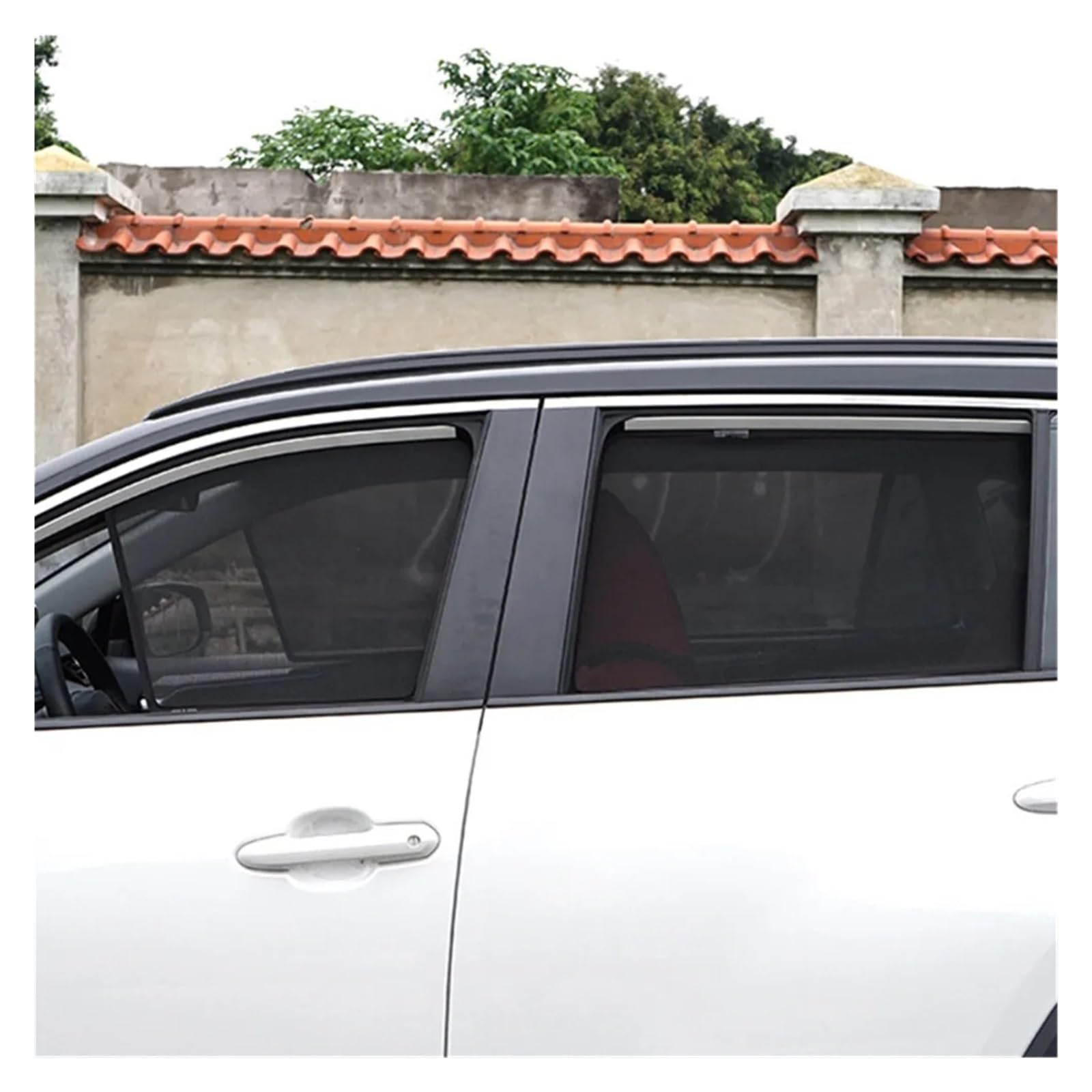 Autofenster Für Benz C-Klasse Limousine W204 2007–2013 Individueller Magnetischer Autofenster-Sonnenschutz-Vorhang Für Die Frontscheibe Netzrahmen-Vorhang Auto Sonnenschutz(Front Windshield B) von MINIKS