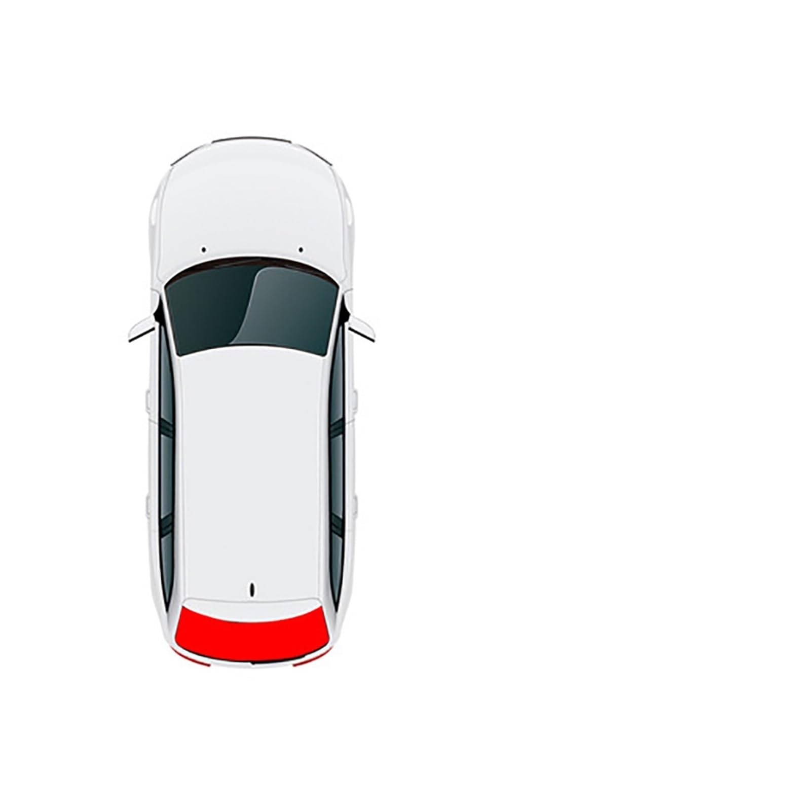 Autofenster Für Benz Für GLB Für EQB 2019-2024 Magnetische Auto Sonnenschutz Schild Hinten Seite Baby Fenster Sonnenschutz Visier Frontscheibe Vorhang Auto Sonnenschutz(Rear Windshield) von MINIKS