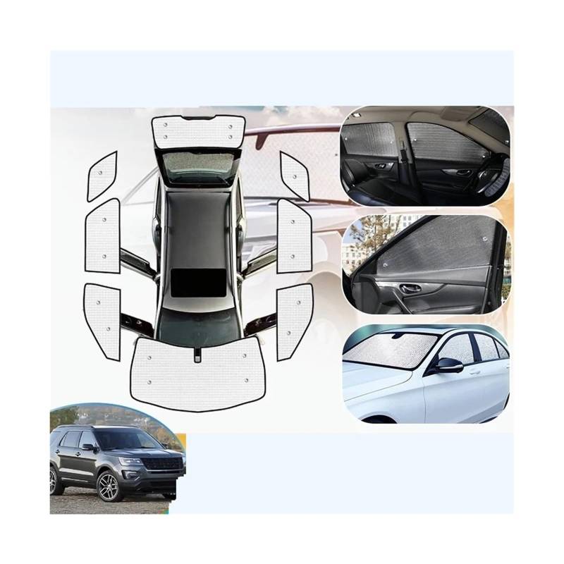 Autofenster Für Citroen Für DS7 Für Crossback 2021 2022 2023 2024 Auto Windschutzscheibe Visier Volle Fenster Sonnenschutz Anti-Uv Sonnenschirme Auto Sonnenschutz(All Sunshades) von MINIKS