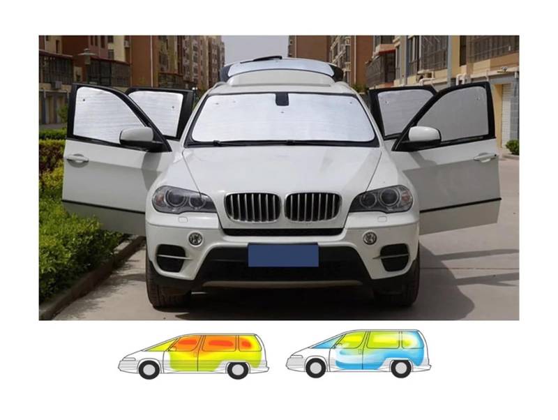 Autofenster Für Nissan Für Qashqai Für J10 Für Dualis 2007~2013 Volle Abdeckungen Sonnenschirme Sonnenschutz Visier Vorhang Frontscheibe Windschutzscheibe Matte Auto Sonnenschutz(Rear Windshield) von MINIKS