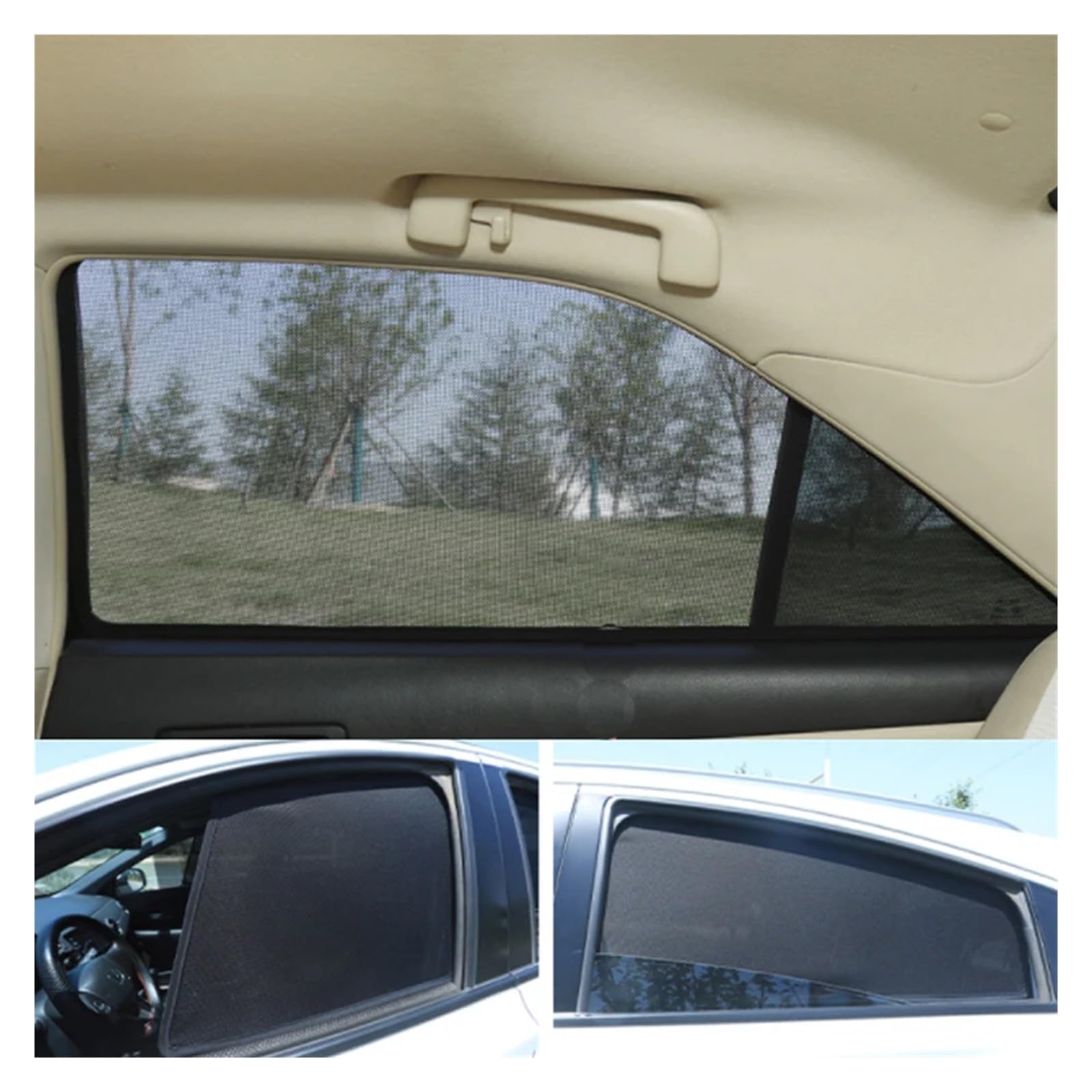 Autofenster Für Skoda Für Superb 2021 Magnetische Fenster Vorhang Visier Sonnenschutzdach Zubehör Sonnenschutz UV Schutz Gaze Mesh Auto Sonnenschutz(5Pcs) von MINIKS