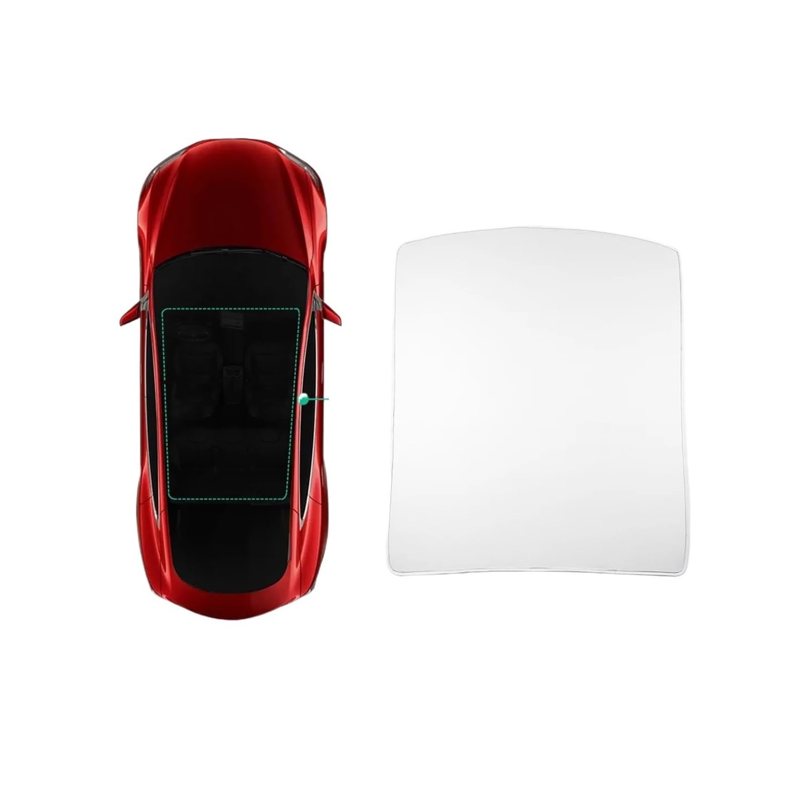 Autofenster Für Tesla Für Modell S 2019 2020 2021 Auto Dachfenster Sonnenschirm Net Sunproof Wärmedämmung Sonnenschutz Auto Innen Zubehör Auto Sonnenschutz(19-21 MS-GA38LGRAY) von MINIKS