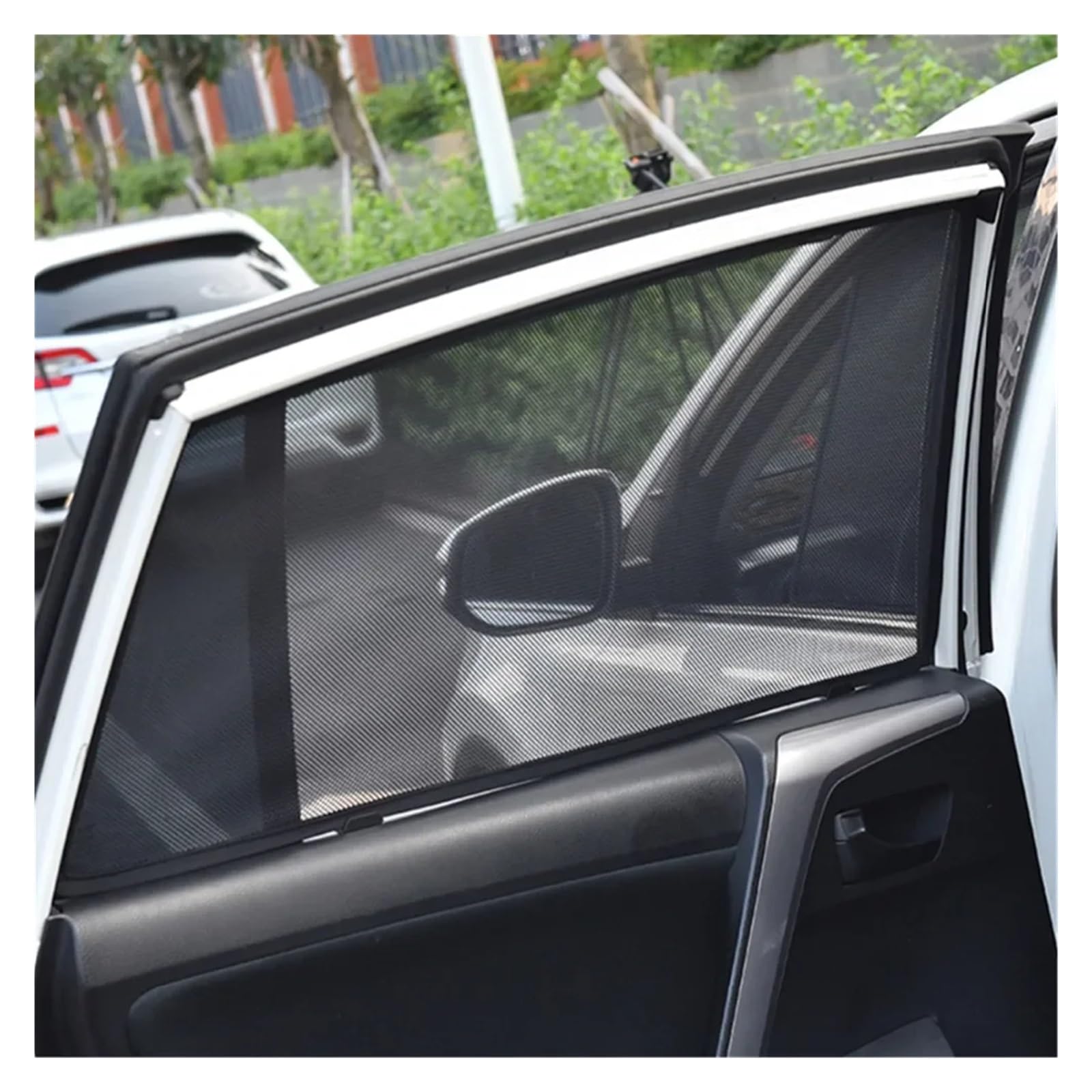 Autofenster Für Toyota Für RAV4 Für XA50 2018-2023 5th Gen SUV Benutzerdefinierte Magnetische Auto Fenster Sonnenschutz Vorhang Mesh Frontscheibe Rahmen Vorhang Auto Sonnenschutz(Front Windshield S) von MINIKS