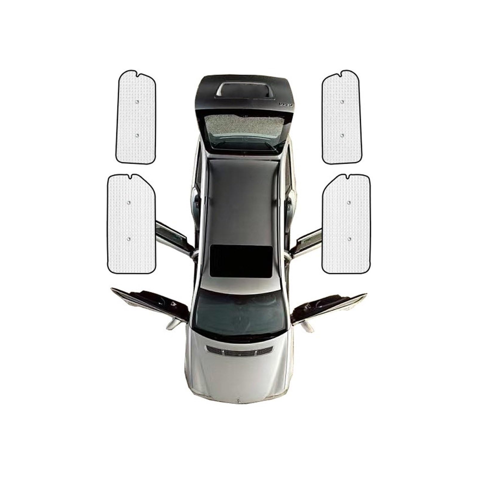 Autofenster Für Toyota Für Sienna Für XL40 2020 2021 2022 2023 Auto Sonnenblende Anti-Uv-Schutz Sonnenschirm Fenster Aufkleber Sonnenschirm Auto Sonnenschutz(Rear Windows 4pcs) von MINIKS