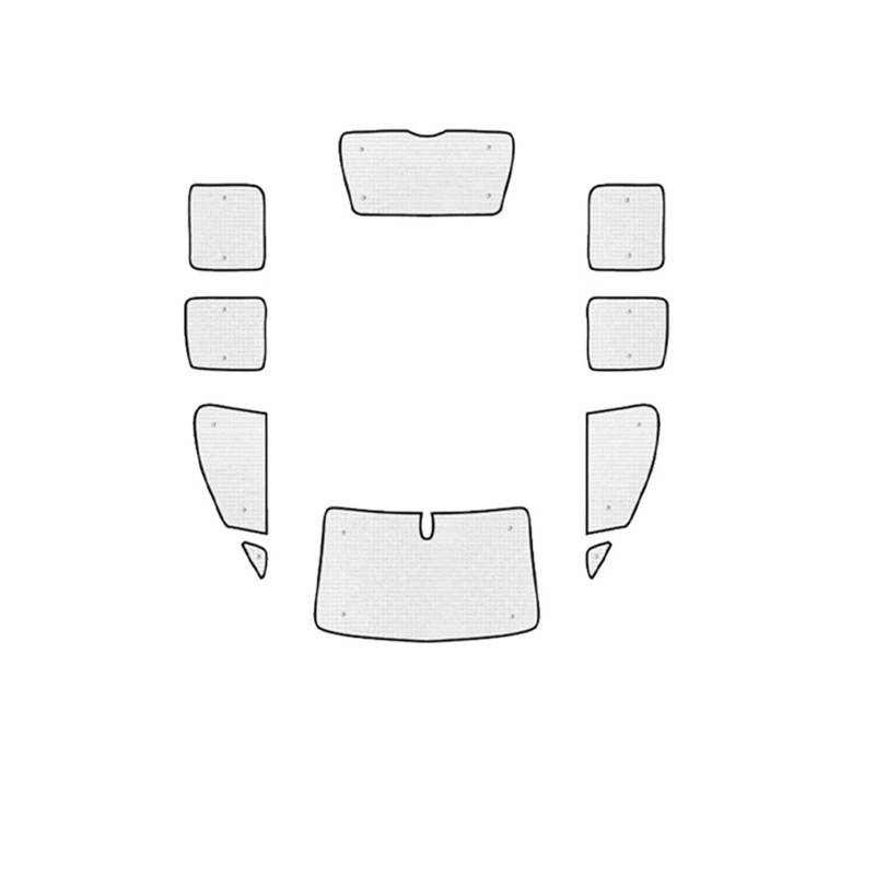 Autofenster Für VW Caddy 2K Maxi 2003 2004 2005~2019 Auto Vollsonnenblende Schutz Fenster Sonnenblende Sonnenschutz Abdeckung Zubehör Auto Sonnenschutz(Maxi All Windows) von MINIKS