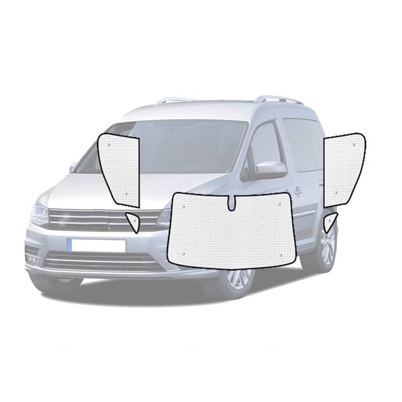 Autofenster Für VW Für Caddy Für Mk2 Für Maxi Für Visor 2003~2019 Vollständige Abdeckung Sonnenschirme Shuttle California Auto Zubehör Auto Windschutzscheibe Auto Sonnenschutz(Front Windows) von MINIKS