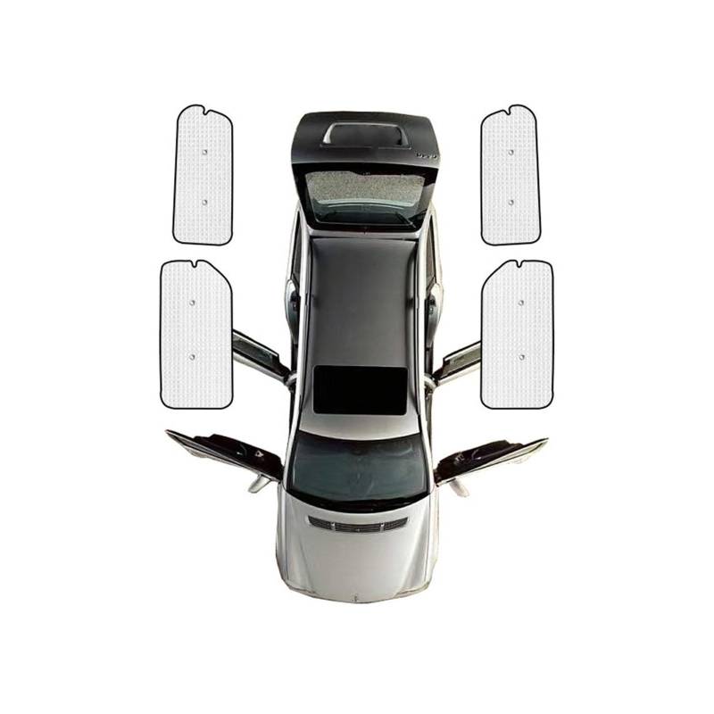 Autofenster Für VW Für Transporter T5 Für Caravelle Für Multivan Für Doubleback 2003~2015 Vollständige Abdeckung Sonnenschutz SWB UV Schutz Auto Sonnenschutz(Rear Windows SWB) von MINIKS