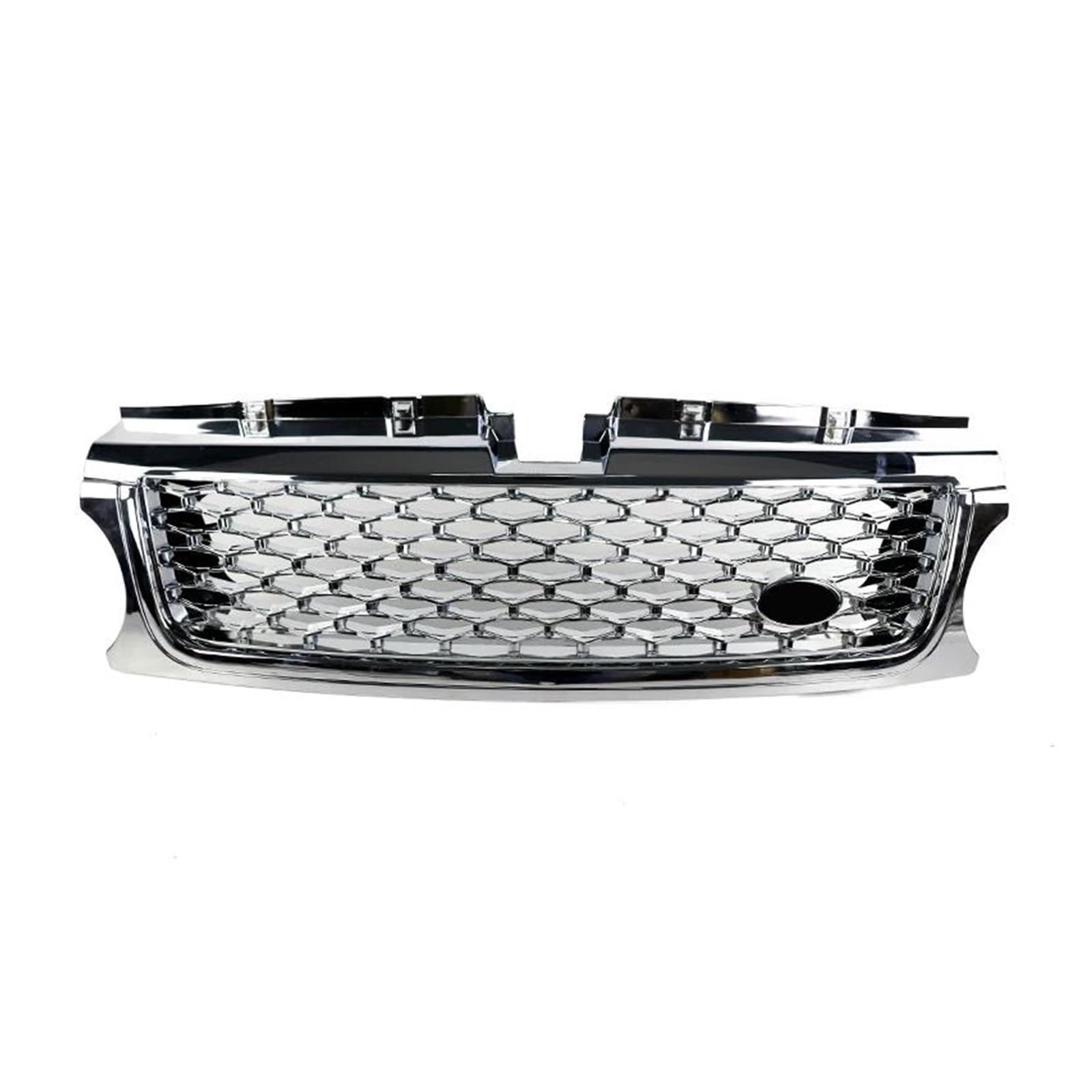 Kühler 1 Stücke Für Land Für Rover Für Range Für Rover Für Sport L320 2010 2011 2012 2013 Frontstoßstangengrill ABS Auto-Styling Mesh-Grill Zubehör Kühlergrill(Plating Silver) von MINIKS