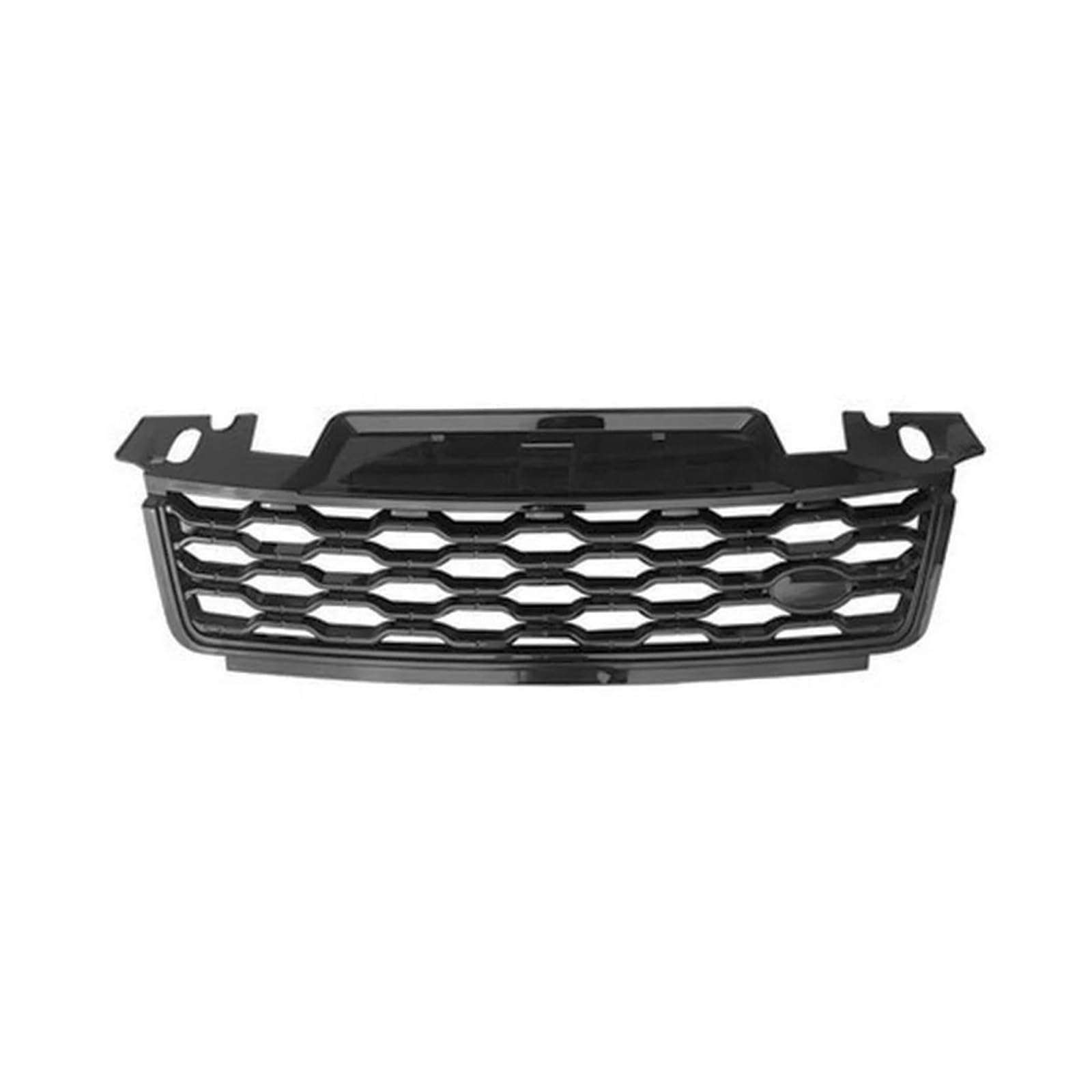 Kühler Außenstyling Oberer Grill Für Land Für Rover Für Range Für Rover Für Sport 2018 2019 2020 2021 2022 Auto Frontstoßstangengrill Mittelteil Kühlergrill(Schwarz) von MINIKS