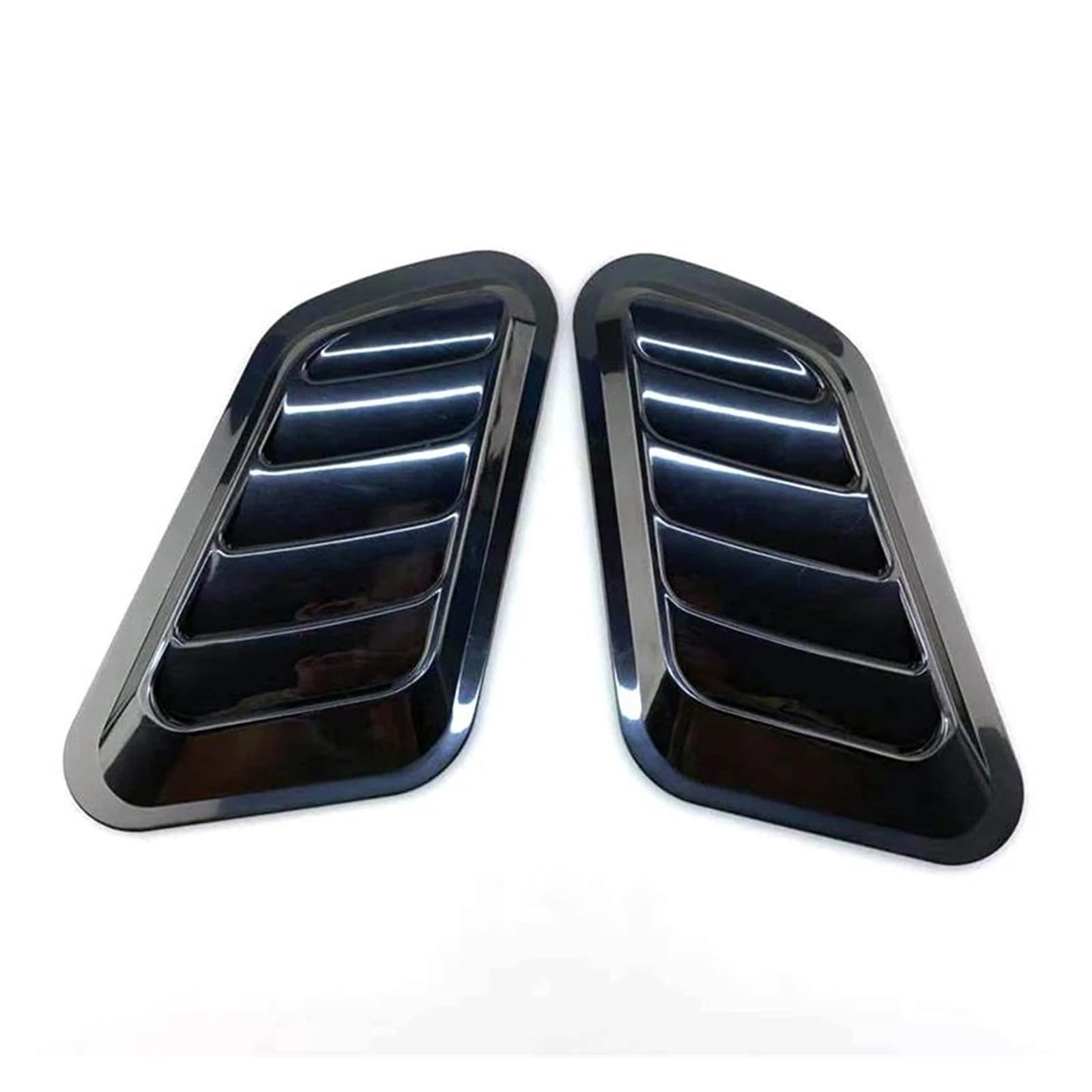 Kühler Auto Dekorative Zelle Air Flow Intake Hood Scoop Bonnet Vent Abdeckung Aufkleber Dekoration Styling Universal Carbon Fiber Kühlergrill(Schwarz) von MINIKS