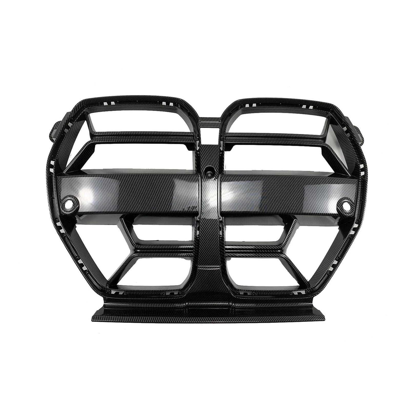 Kühler Auto Front Stoßstange Gitter Haube Grill Für G80 G81 M3 G82 G83 M4 2021 2022 2023 Glänzend Schwarz Carbon Faser Stil Kühlergrill(Kohlefaser-Stil) von MINIKS