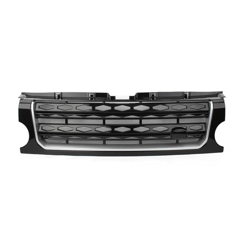 Kühler Auto-Renngrill Für Land Für Rover Für Discovery 3 L319 LR3 2005 2006 2007 2008 2009 Front-Nierenhaubenform-Styling-Kühlergrill Kühlergrill(Black Silver Black) von MINIKS