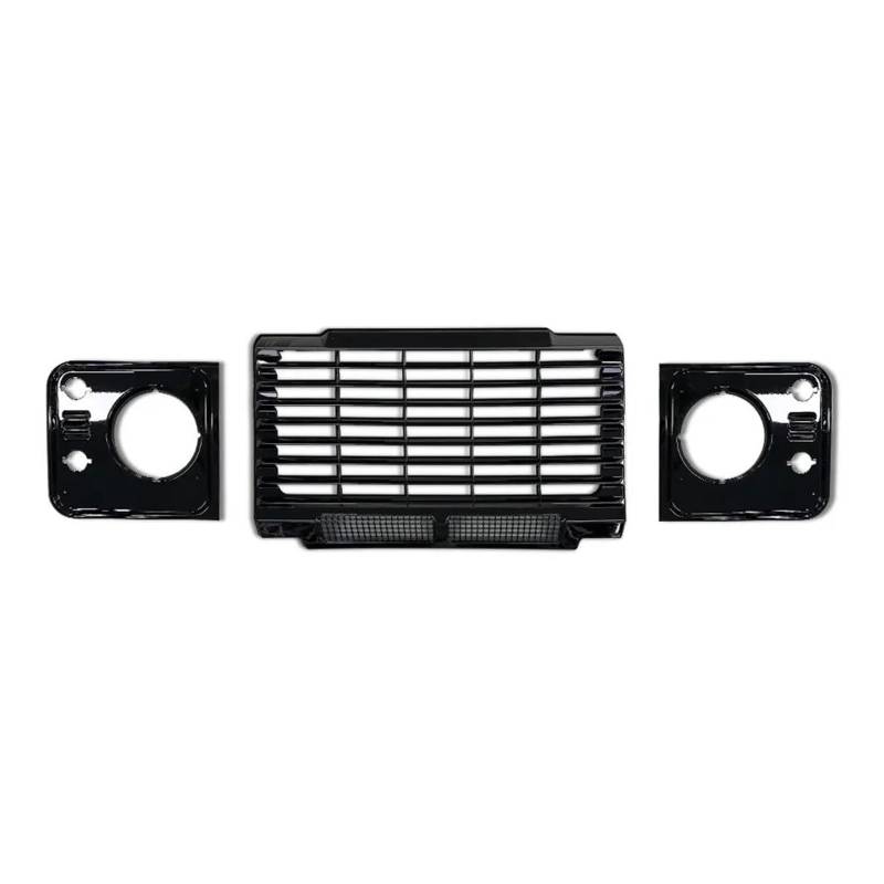 Kühler Autoteile Für Classic Für Land Für Rover Für Defender 90 110 Fahrzeug Auto Styling Auto Heritage Frontgrill Kühlergrill(Style 2 Glossy Black) von MINIKS