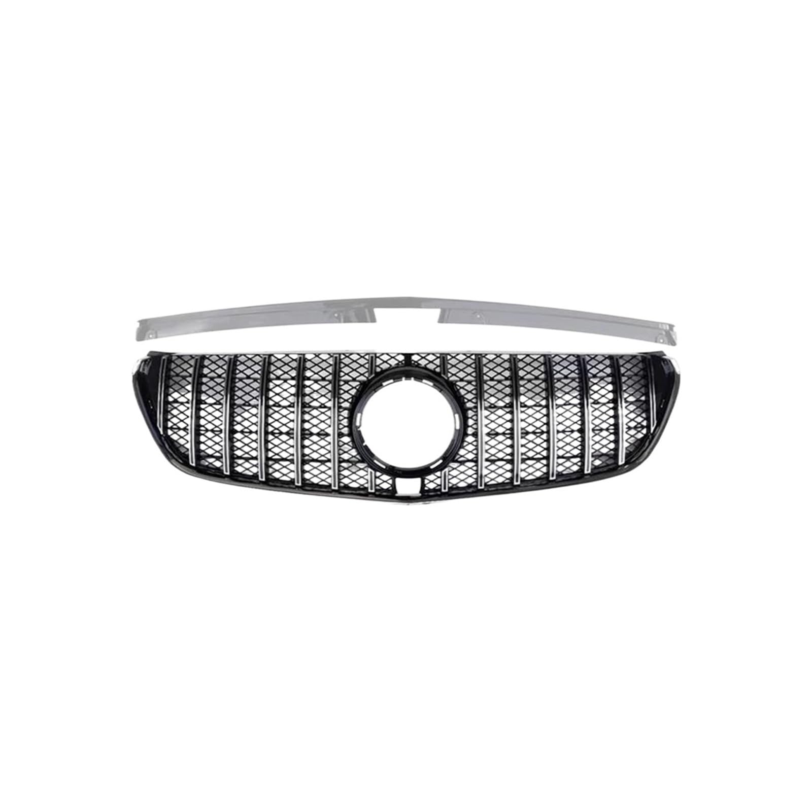 Kühler Autoteile Passend Für Benz Für V-Klasse Für Vito-Kühlergrill W447 V300 V260 V2502016-2023 Frontstoßstangengrill Sportgrill Kühlergrill(B 20-23-Silvery) von MINIKS