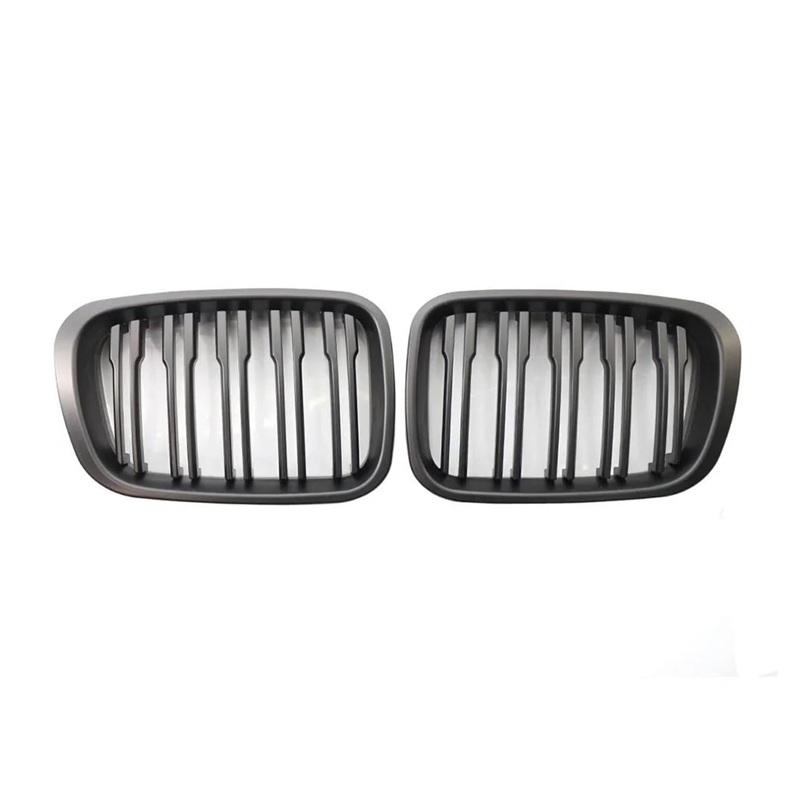 Kühler Autozubehör Auto Frontstoßstange Nierengrill Schwarz Glänzend Renngrills Für 3er E46 4-Türer 4D 4DR 1998-2001 Kühlergrill(Matt-schwarz) von MINIKS