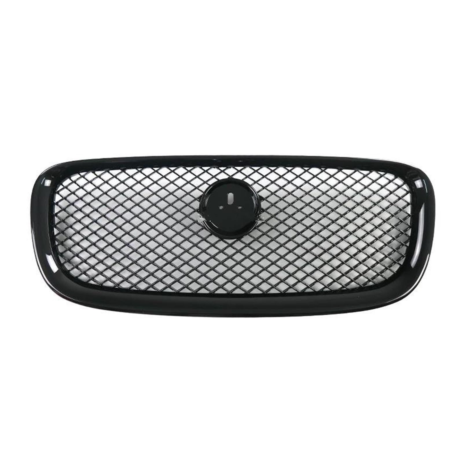 Kühler Frontgrill Oberer Grill Für Jaguar Für XF 2013 2014 2015 Zentraler Strahlungsplattengrill C2Z13175 C2Z13199 C2Z20498 Kühlergrill(Gloss Black) von MINIKS