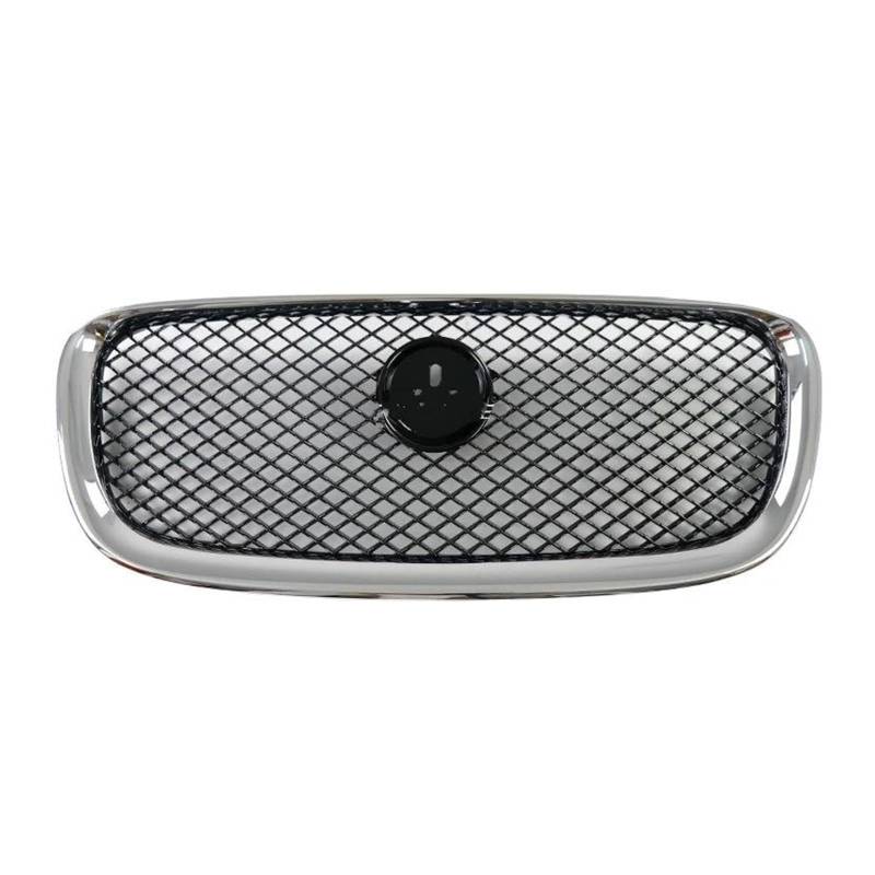 Kühler Frontgrill Oberer Grill Für Jaguar Für XF 2013 2014 2015 Zentraler Strahlungsplattengrill C2Z13175 C2Z13199 C2Z20498 Kühlergrill(Schwarz) von MINIKS