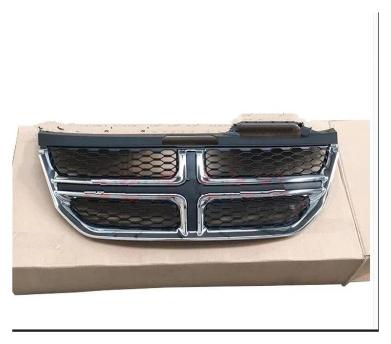 Kühler Frontgrill Stoßstange Kühlergrill Oberer Kühlergrill Schwarz Für Dodge Für Journey 2009-2016 10 11 12 13 14 2015 Kühlergrill(A) von MINIKS