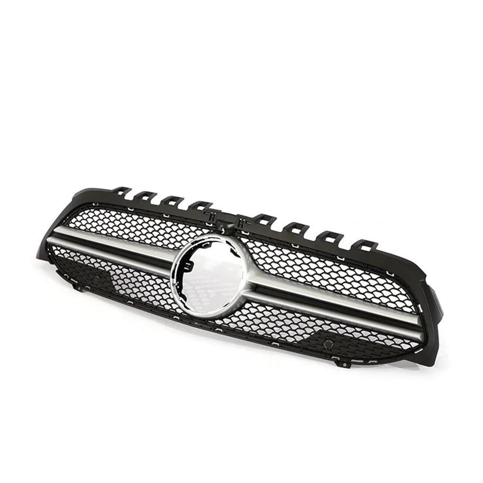 Kühler Frontstoßstangengrill Für Benz A-Klasse V177 W177 2019–2022, Für GTR Diamond Für AMG A35 A45, Schwarzer Chorme-Grill A200 A180 Kühlergrill(Style 14) von MINIKS