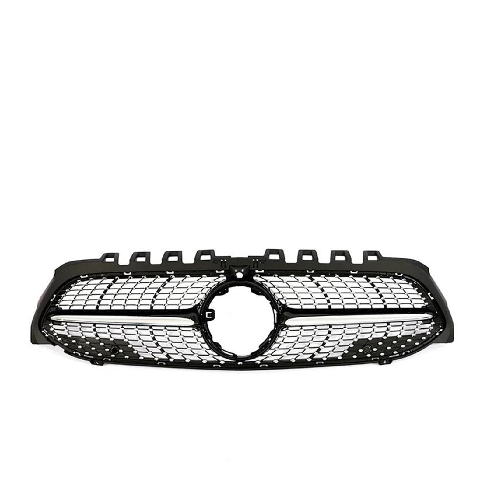 Kühler Frontstoßstangengrill Für Benz A-Klasse V177 W177 2019–2022, Für GTR Diamond Für AMG A35 A45, Schwarzer Chorme-Grill A200 A180 Kühlergrill(Style 8) von MINIKS