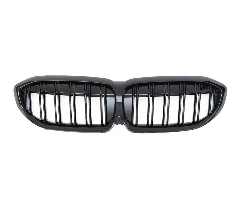 Kühler Für 3 G20 G21 2019 2020 2021 2022 318i 320i 320d 330i 340i 340d Sport Front Kühlergrill Nierengrill Tuning Mesh Kühlergrill(B Glossy Black) von MINIKS