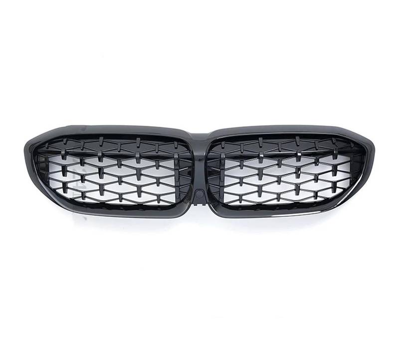 Kühler Für 3 G20 G21 2019 2020 2021 2022 318i 320i 320d 330i 340i 340d Sport Front Kühlergrill Nierengrill Tuning Mesh Kühlergrill(Diamond Black) von MINIKS