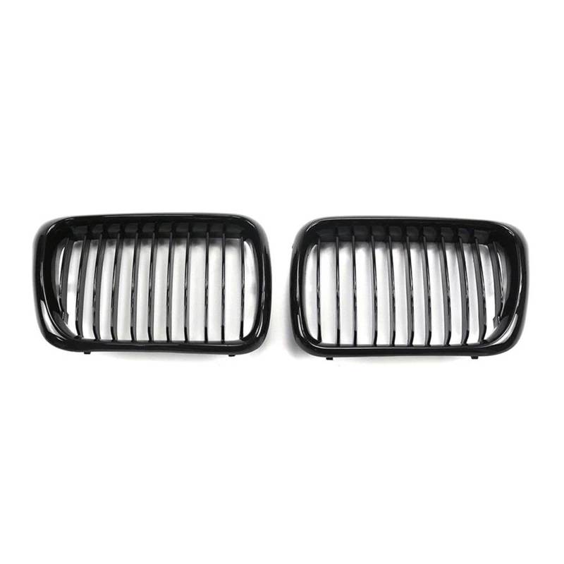 Kühler Für 318i 323i 325i 320i 328i 1996 1997 1998 1999 E36 Kühlergrill ABS Kunststoff Außen Front Ersatz Haube Niere Grill Glänzend Schwarz Kühlergrill von MINIKS