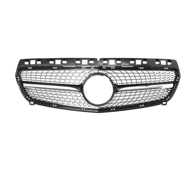 Kühler Für Benz A-KLASSE W176 2013-2018 A180 A200 A250 Autozubehör Für GTR Diamond Style Auto Frontstoßstangengitter Haubengitter Kühlergrill(13-15 D Black) von MINIKS