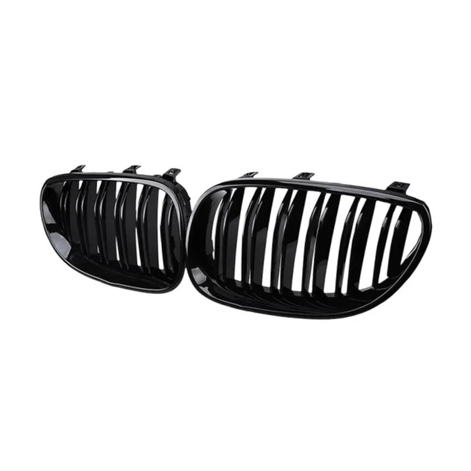 Kühler Für E60 M5 E61 520i 545i 550i 535i 2003-2010 5 Series Frontstoßstange Nierengrill Grill Haubennetz Doppellinie Refit Body Kit Kühlergrill von MINIKS