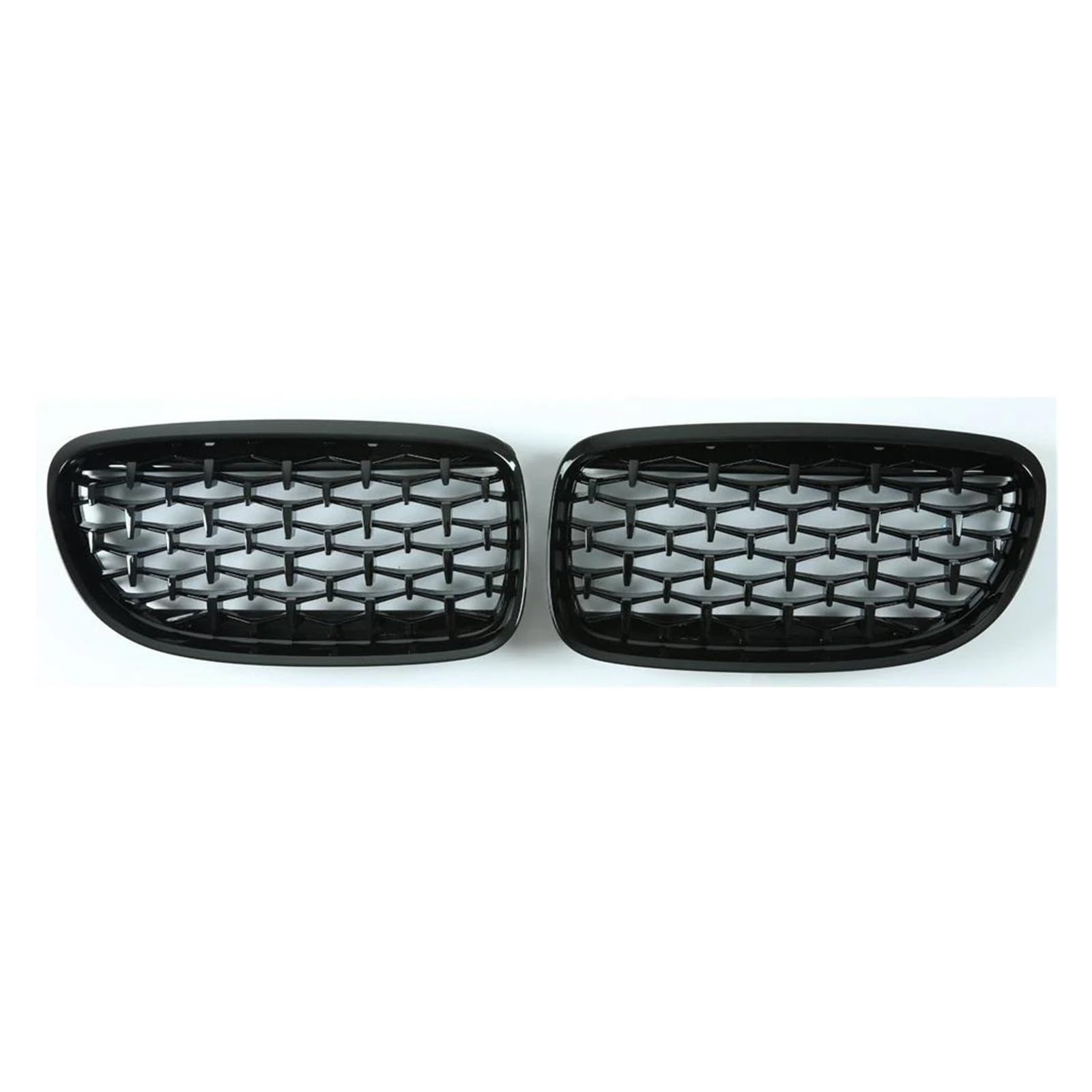 Kühler Für E90 E91 318i 320i 325i 3er-Serie 2005–2012 Front-Nieren-Ersatzgitter EIN Auto-Renngrill Im Diamant-Stil Kühlergrill(Black 09-12) von MINIKS