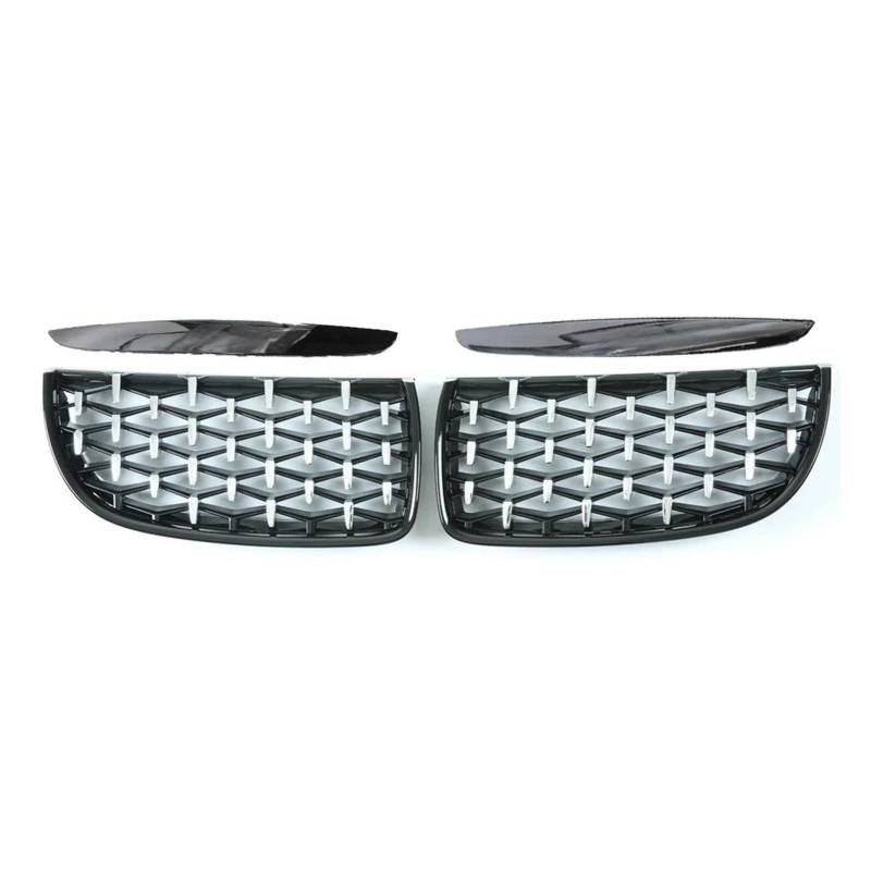 Kühler Für E90 E91 318i 320i 325i 3er-Serie 2005–2012 Front-Nieren-Ersatzgitter EIN Auto-Renngrill Im Diamant-Stil Kühlergrill(S and B 05-08) von MINIKS