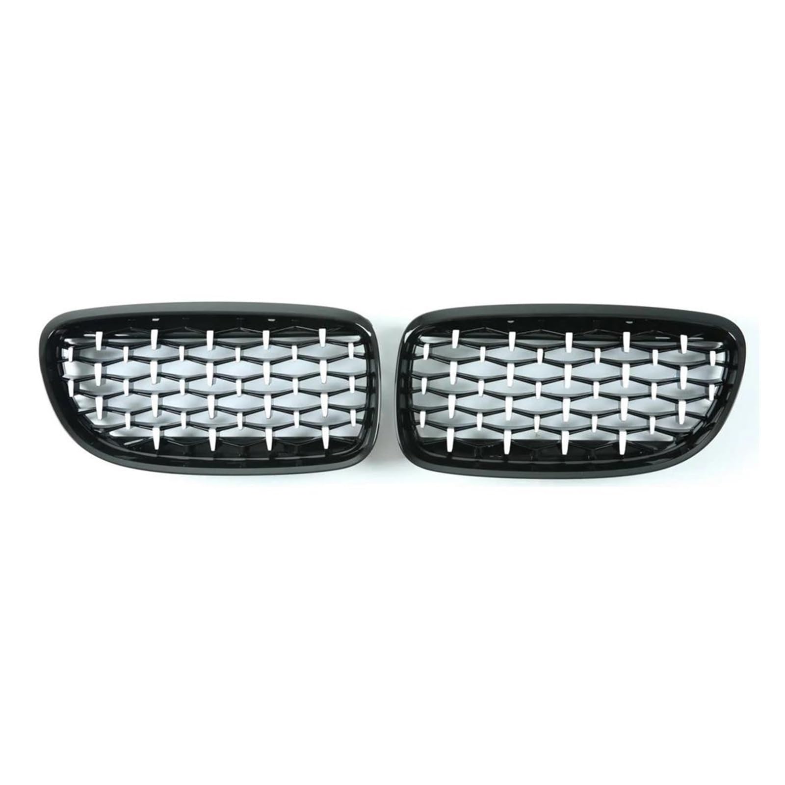 Kühler Für E90 E91 318i 320i 325i 3er-Serie 2005–2012 Front-Nieren-Ersatzgitter EIN Auto-Renngrill Im Diamant-Stil Kühlergrill(S and B 09-12) von MINIKS